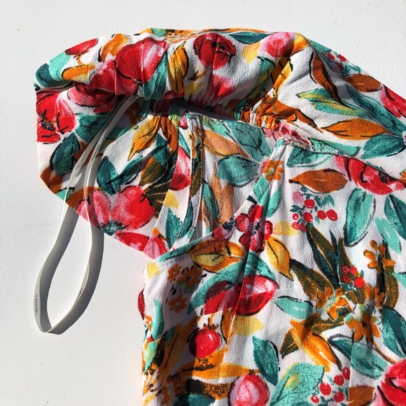 NWT Forever 21 Floral Mini Dress Size L - Picture 6 of 11